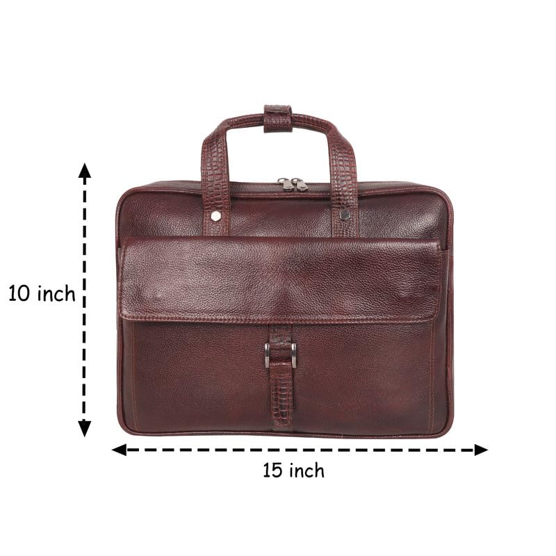 Sophisticated Leather Laptop Messenger Bag™