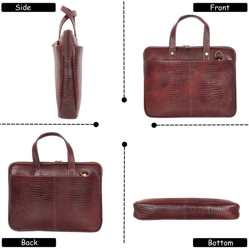 Elegance Leather Laptop Messenger Bag™