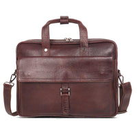 Sophisticated Leather Laptop Messenger Bag™