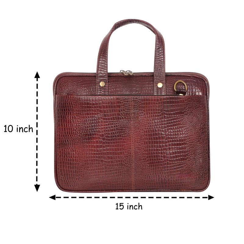 Elegance Leather Laptop Messenger Bag™