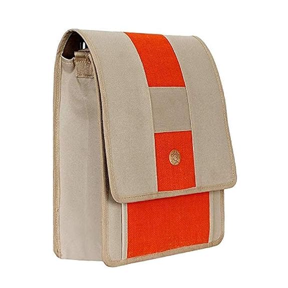 DENION Handmade Jute Shoulder/Messenger Bag Purse Bag with Sling Long Strap Belt Cross-body Casual Best for Travel, College, Work, Laptop, Office - Multipurpose Bag