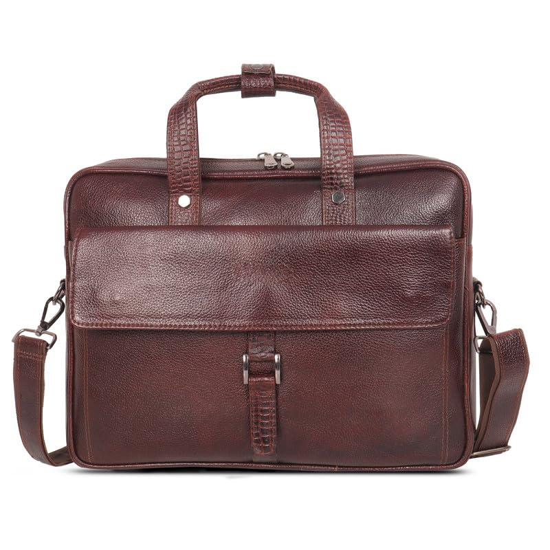 Sophisticated Leather Laptop Messenger Bag™