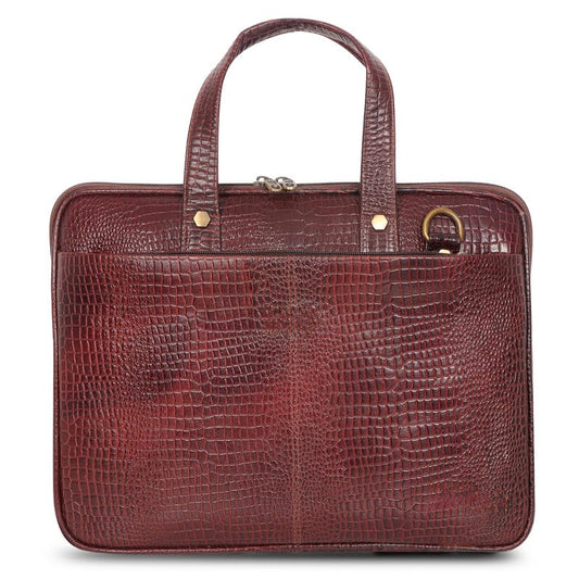 Elegance Leather Laptop Messenger Bag™